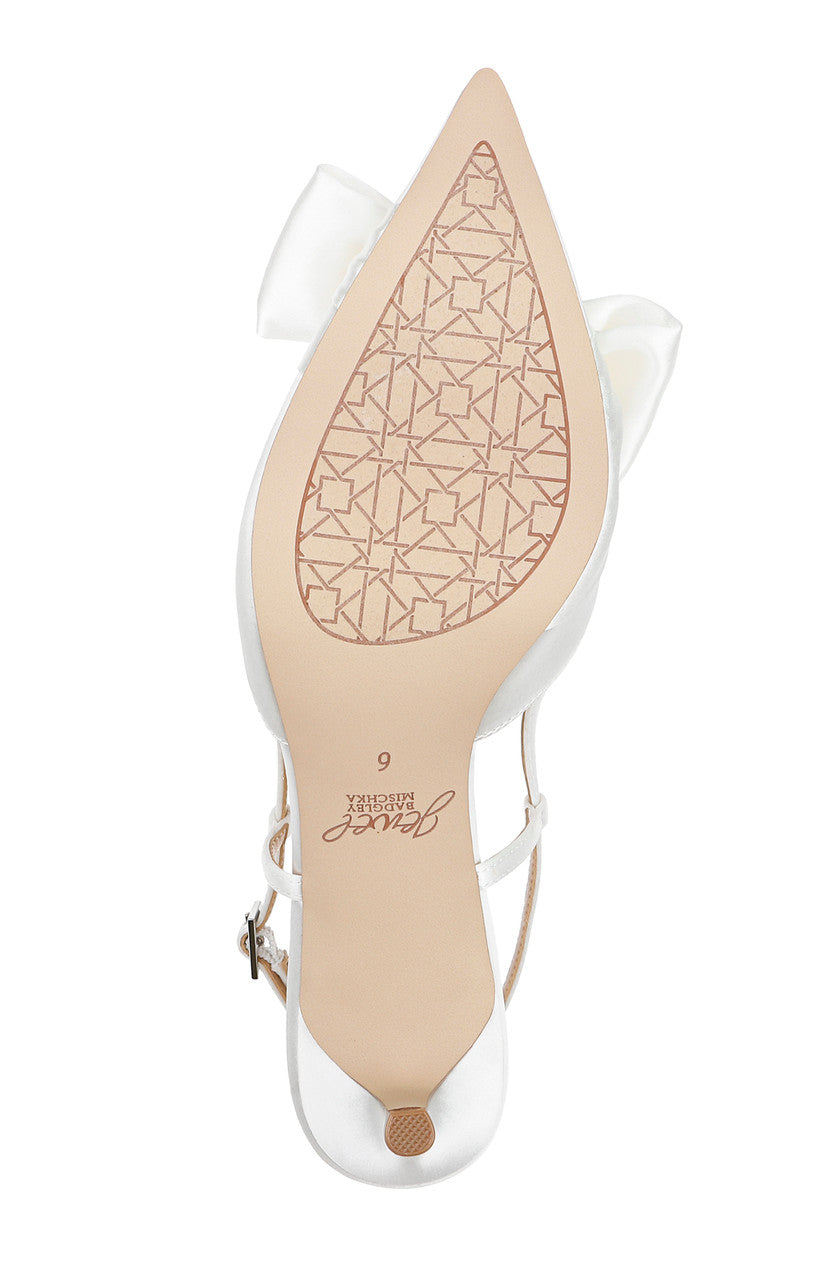 Ivory | Shoshana Slingback Pumps Sole
