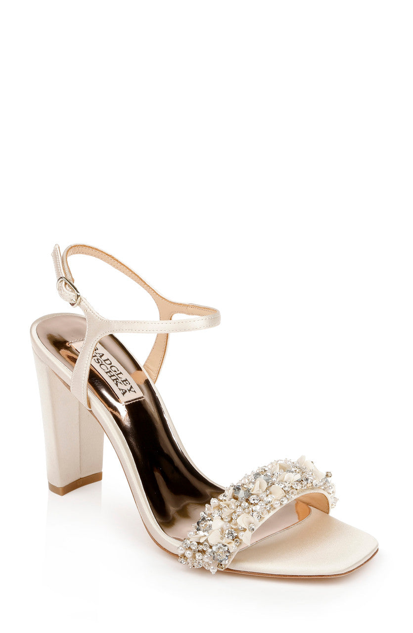 Ivory | Teenie High Block Heel Sandal