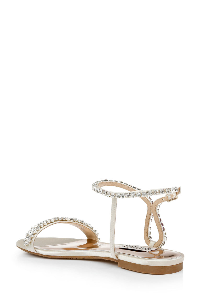 Ivory | Thora Jeweled Flat Sandal