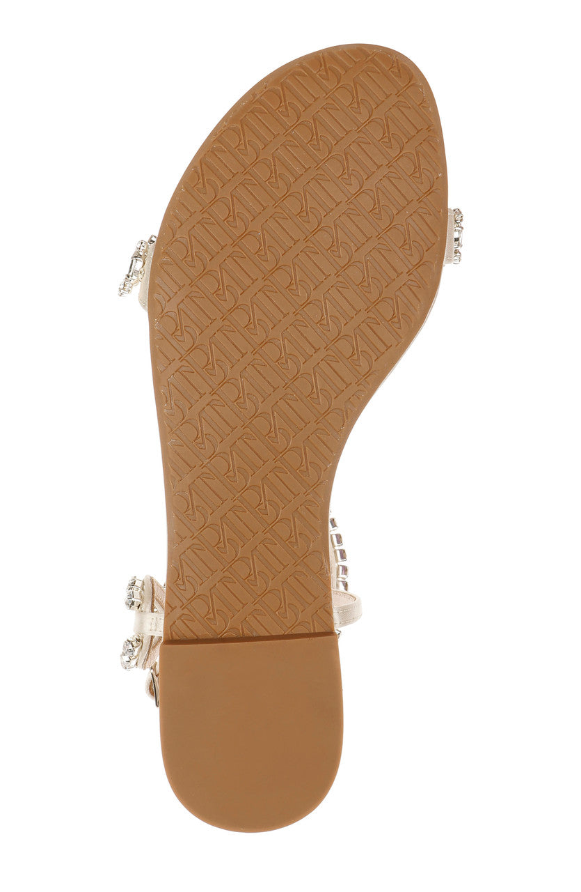 Ivory | Thora Jeweled Flat Sandal