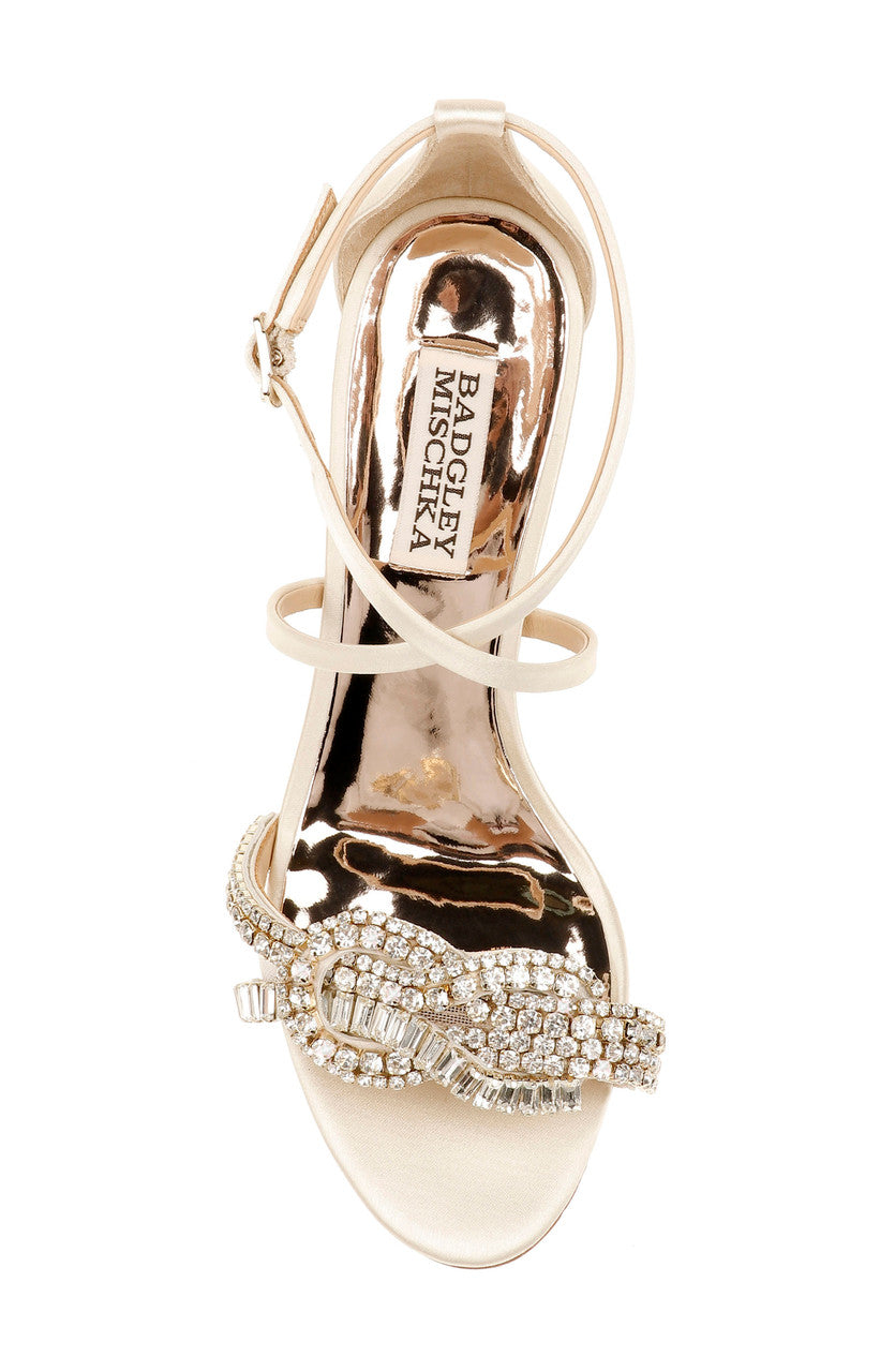 Ivory | Zabrina Embellished Strappy Wedge