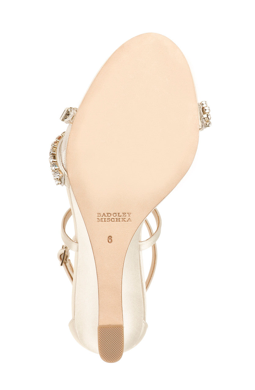 Ivory | Zabrina Embellished Strappy Wedge