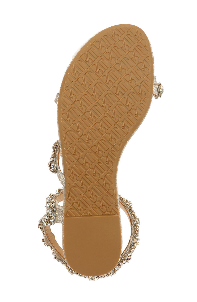 Platino Glitter | Zia Crystal Embellished Sandal