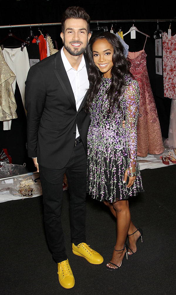 Bachelorette winner Bryan Abasolo wore the Mitchell sneaker from Badgley Mischka men’s shoe collection to New York Fashion Week.