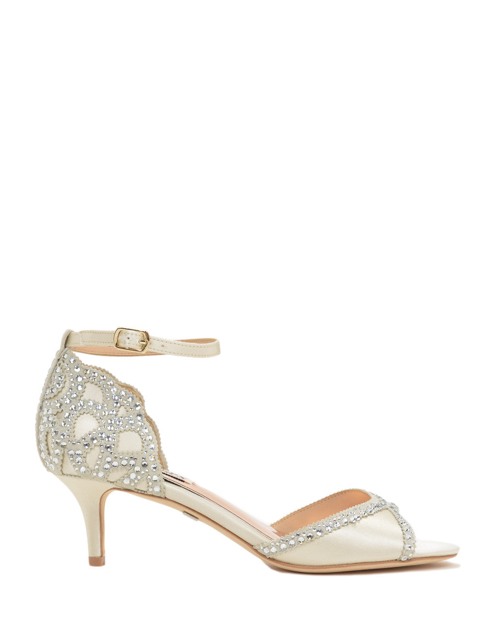 Ivory | Gillian Ankle Strap Evening Shoe