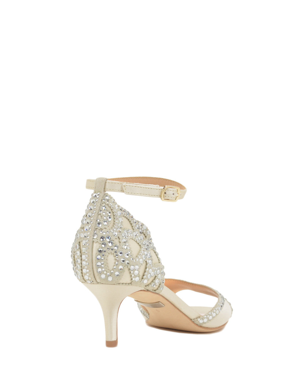 Ivory | Gillian Ankle Strap Evening Shoe