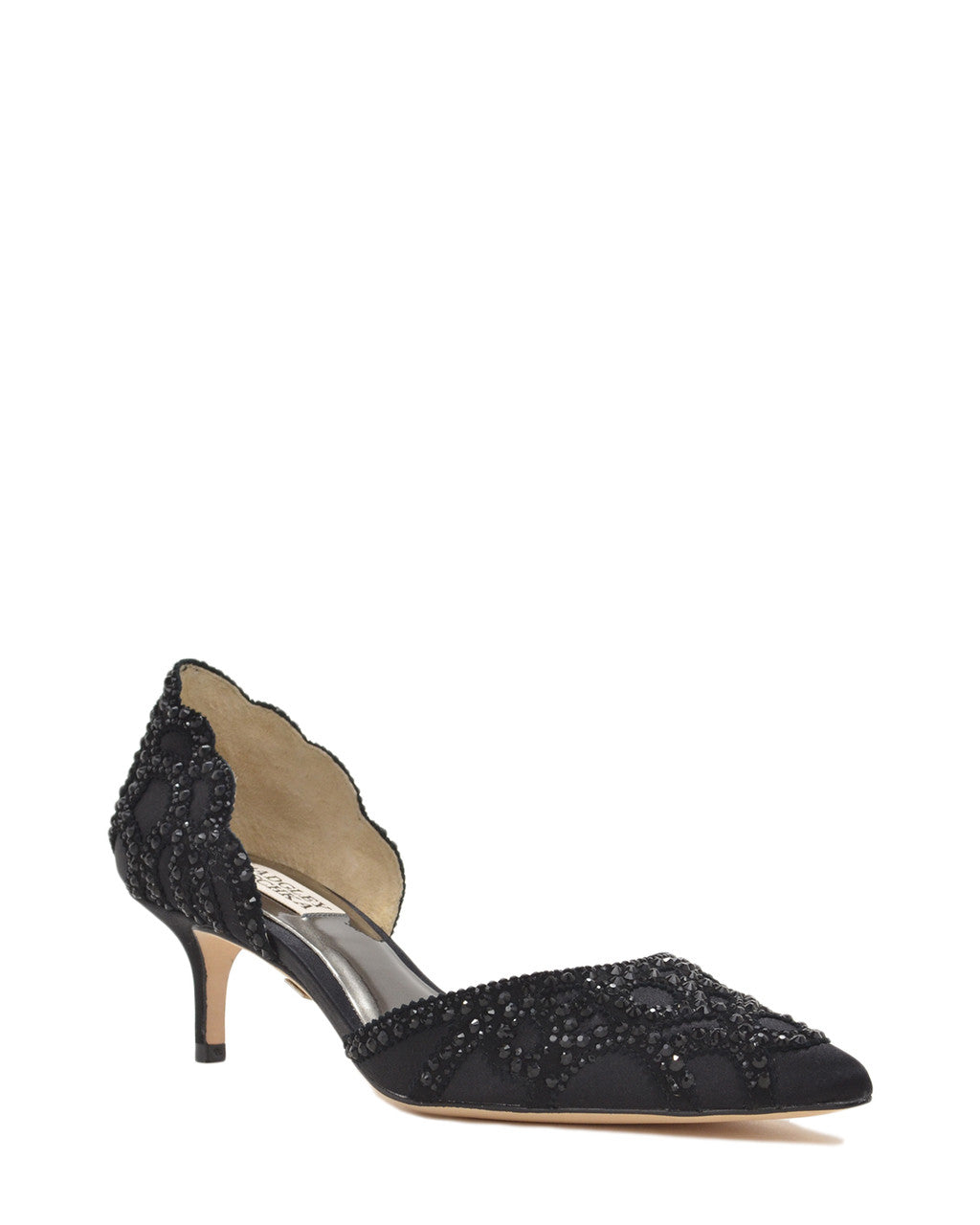 Black | Ginny Pointed Toe D'Orsay Evening Shoe