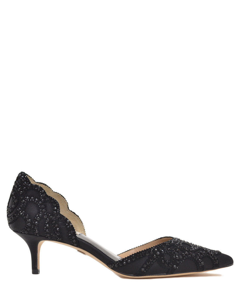 Black | Ginny Pointed Toe D'Orsay Evening Shoe