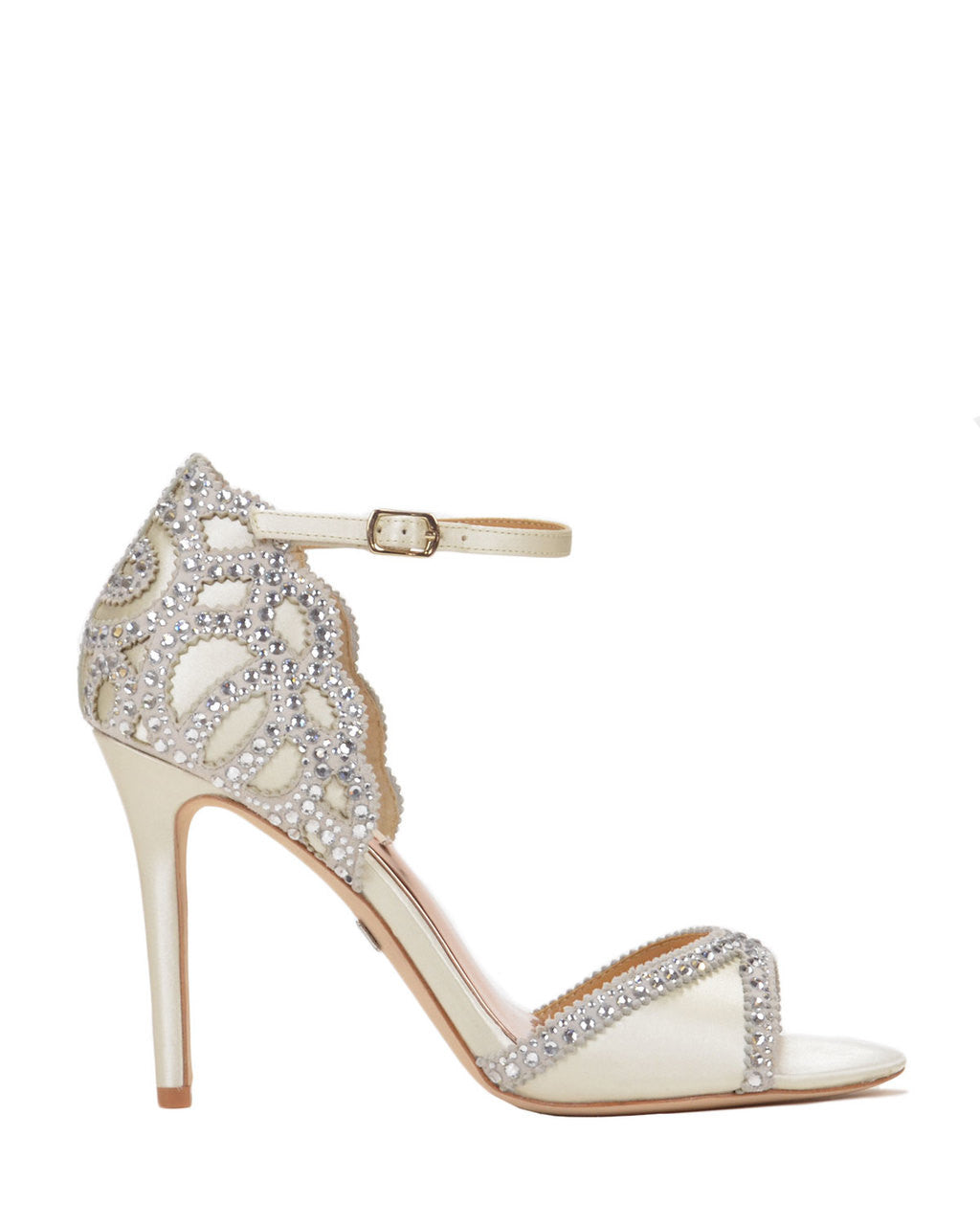 Ivory | Roxy Ankle Strap Evening Shoe