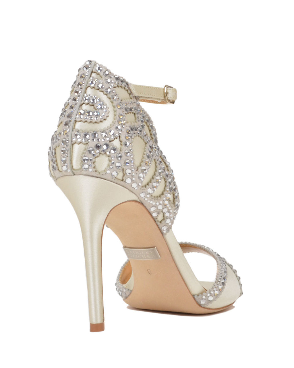 Ivory | Roxy Ankle Strap Evening Shoe