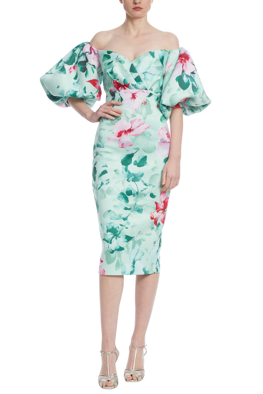 Mint Multi | Scuba Off Shoulder